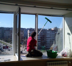 Мытье окон в однокомнатной квартире Брянск
